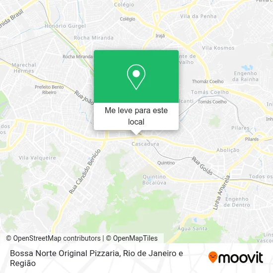 Bossa Norte Original Pizzaria mapa