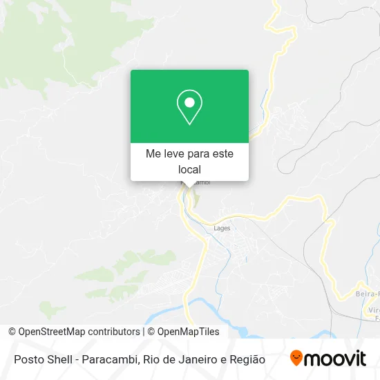 Posto Shell - Paracambi mapa