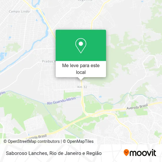 Saboroso Lanches mapa