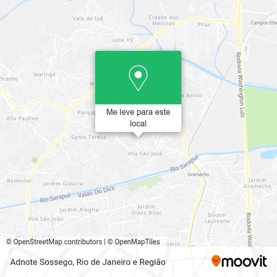 Adnote Sossego mapa