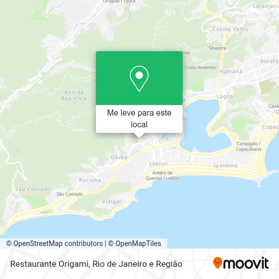Restaurante Origami mapa