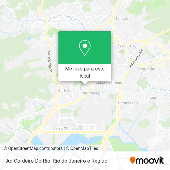 Ad Cordeiro Do Rio mapa