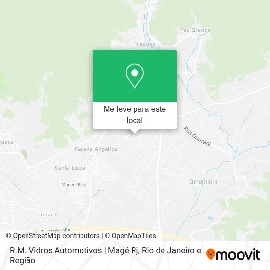 R.M. Vidros Automotivos | Magé Rj mapa