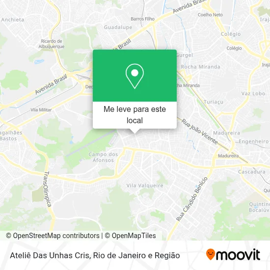 Ateliê Das Unhas Cris mapa