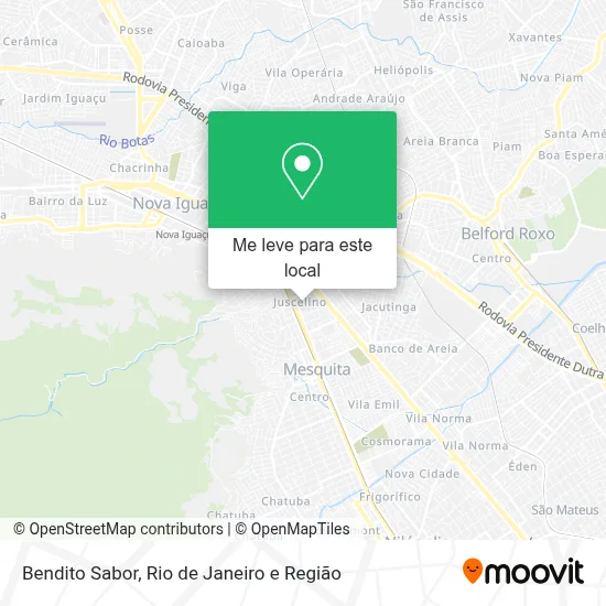 Bendito Sabor mapa