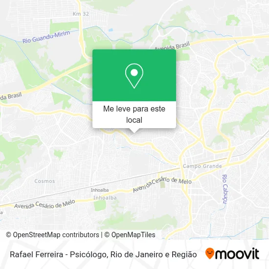 Rafael Ferreira - Psicólogo mapa