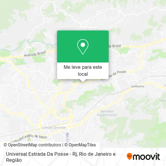 Universal Estrada Da Posse - Rj mapa