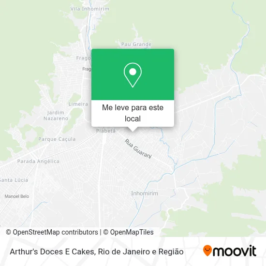 Arthur's Doces E Cakes mapa