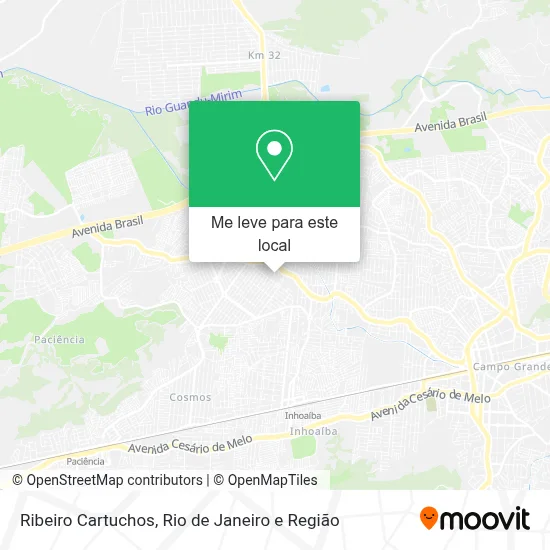 Ribeiro Cartuchos mapa