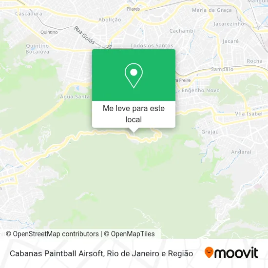 Cabanas Paintball Airsoft mapa