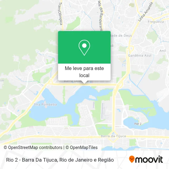 Rio 2 - Barra Da Tijuca mapa
