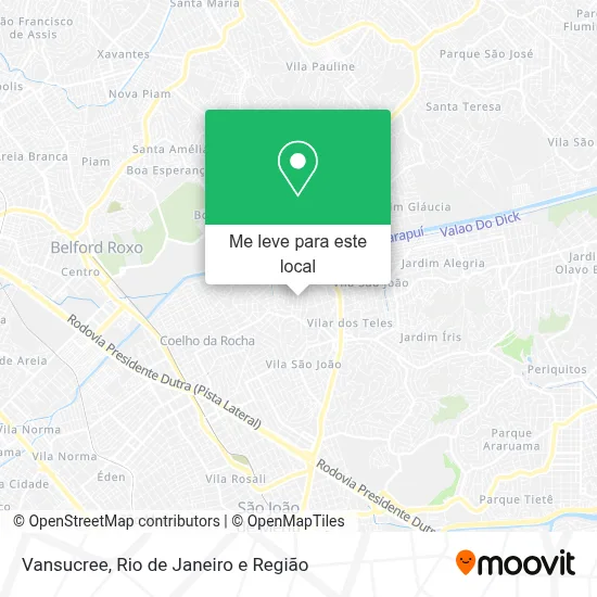 Vansucree mapa