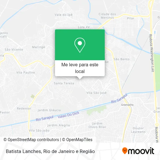 Batista Lanches mapa