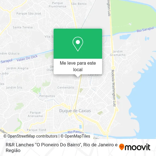 R&R Lanches "O Pioneiro Do Bairro" mapa