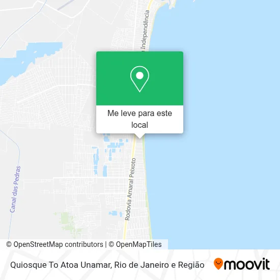 Quiosque To Atoa Unamar mapa