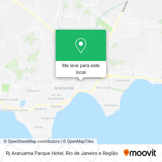 Rj Araruama Parque Hotel mapa