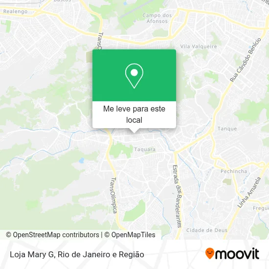 Loja Mary G mapa