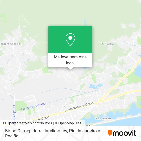Bidoo Carregadores Inteligentes mapa