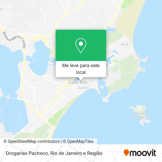Drogarias Pacheco mapa