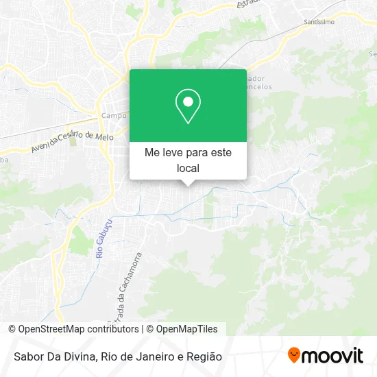 Sabor Da Divina mapa