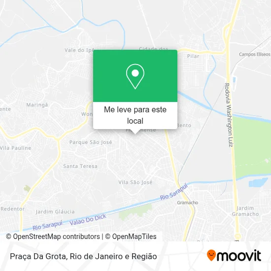 Praça Da Grota mapa