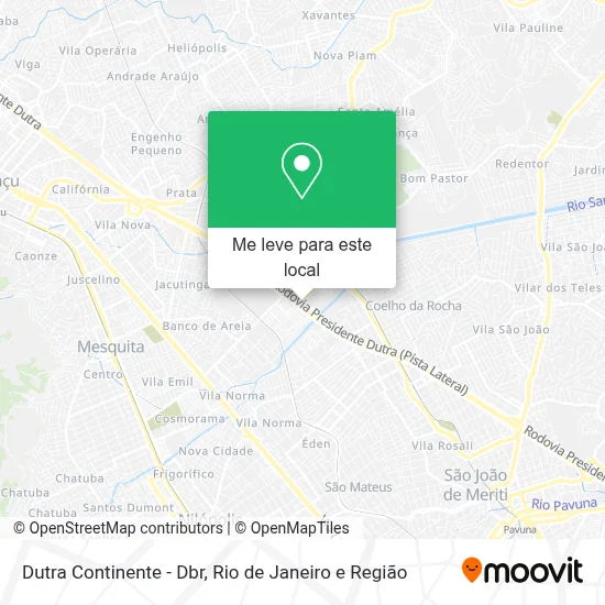 Dutra Continente - Dbr mapa