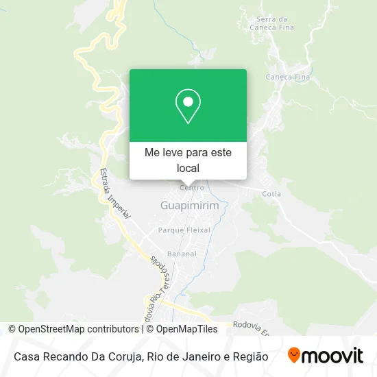 Casa Recando Da Coruja mapa