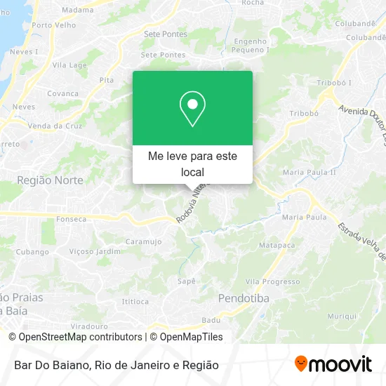 Bar Do Baiano mapa