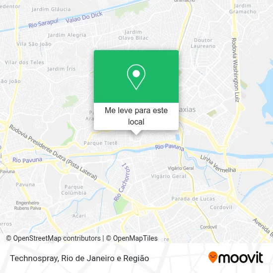 Technospray mapa