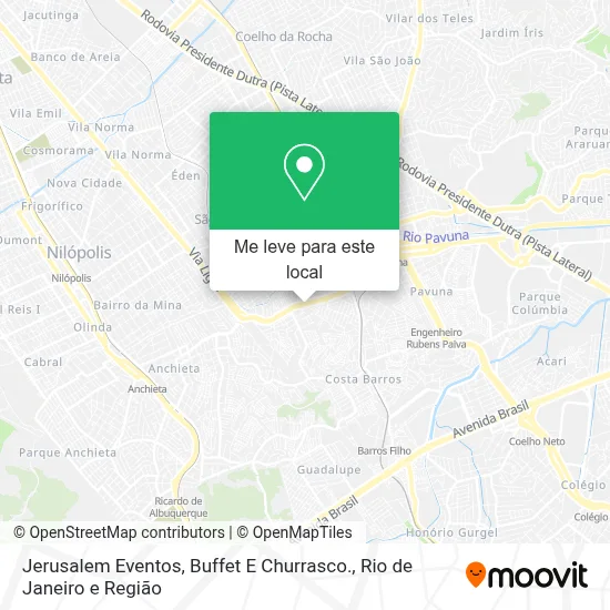 Jerusalem Eventos, Buffet E Churrasco. mapa