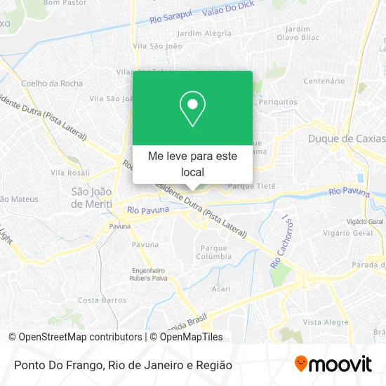 Ponto Do Frango mapa