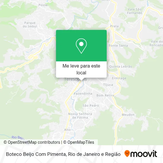 Boteco Beijo Com Pimenta mapa