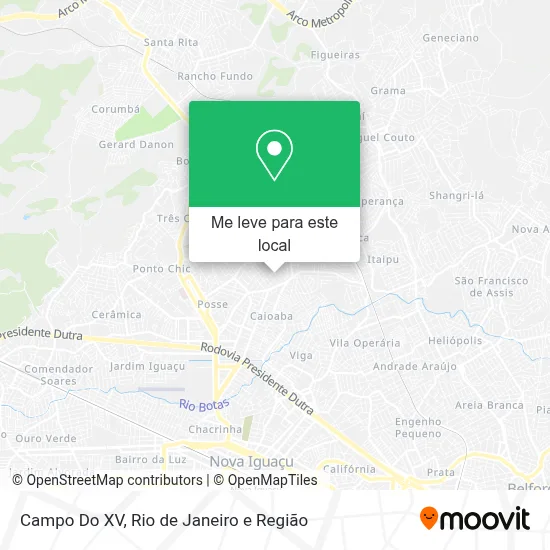 Campo Do XV mapa