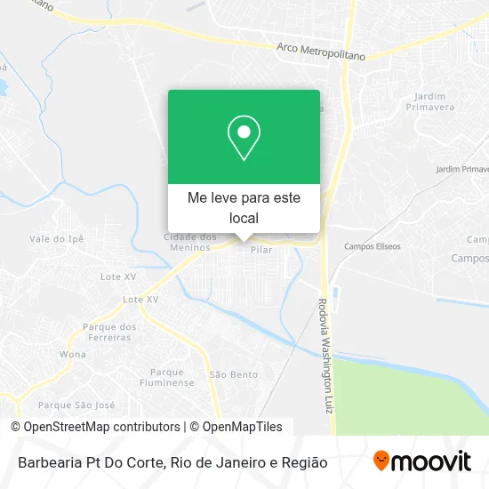 Barbearia Pt Do Corte mapa