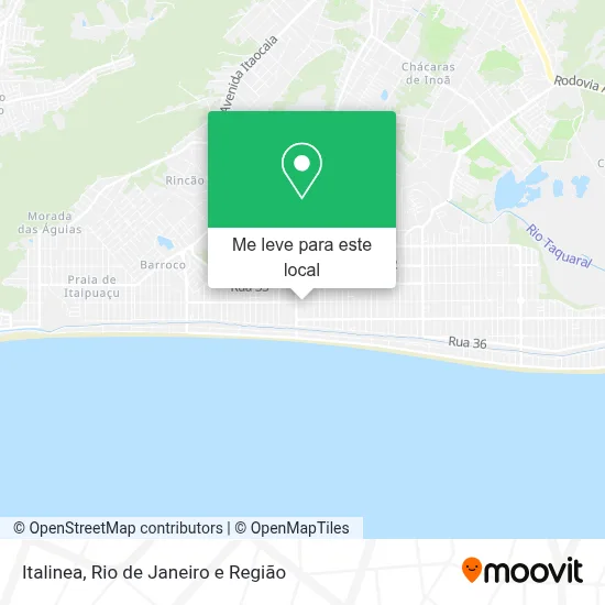 Italinea mapa