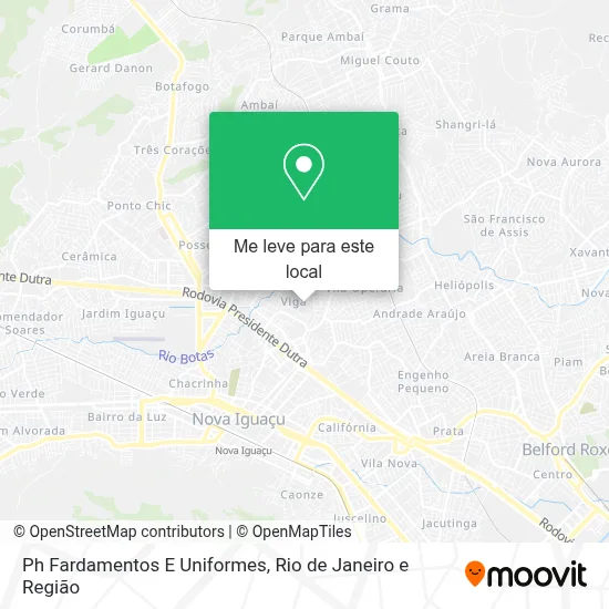 Ph Fardamentos E Uniformes mapa