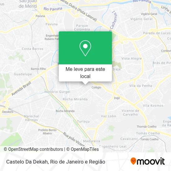 Castelo Da Dekah mapa