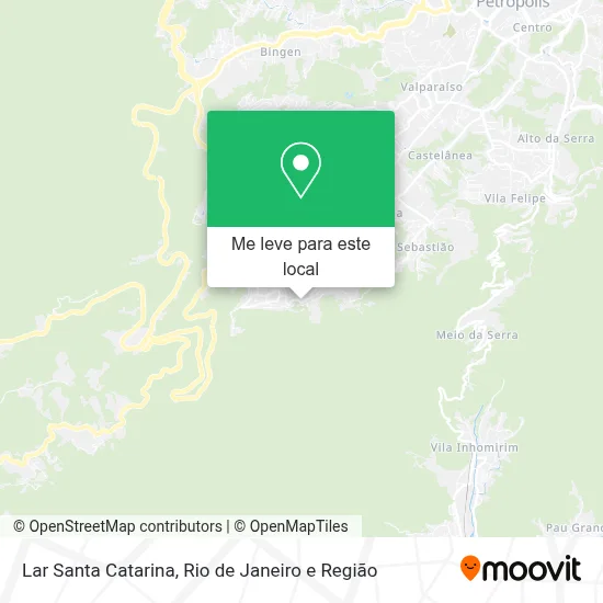 Lar Santa Catarina mapa
