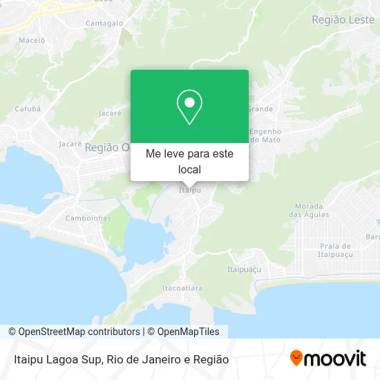 Itaipu Lagoa Sup mapa
