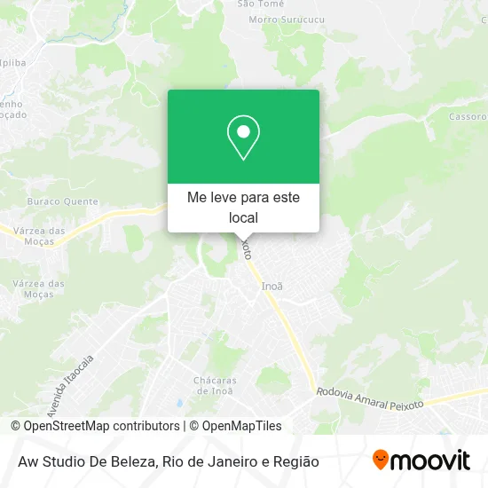 Aw Studio De Beleza mapa