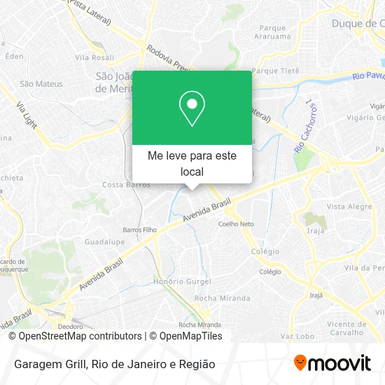Garagem Grill mapa