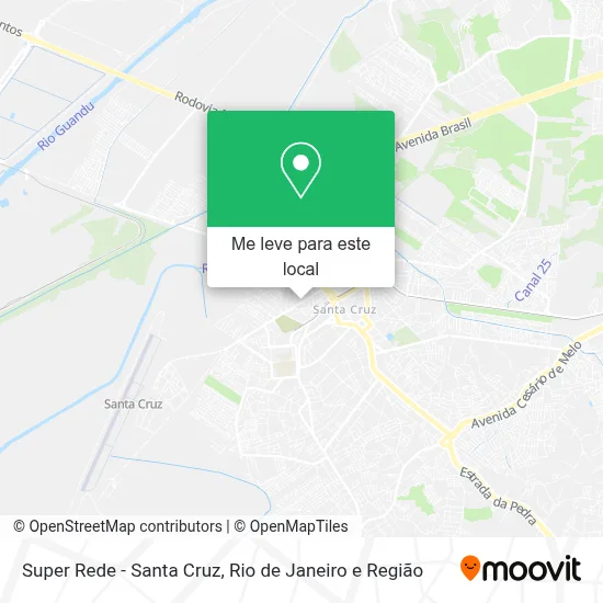 Super Rede - Santa Cruz mapa