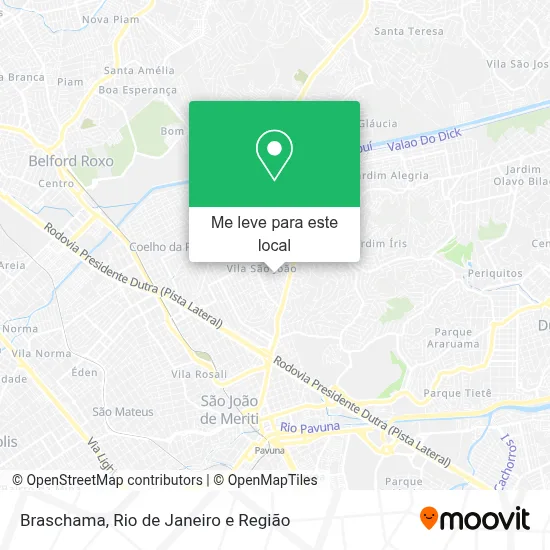 Braschama mapa