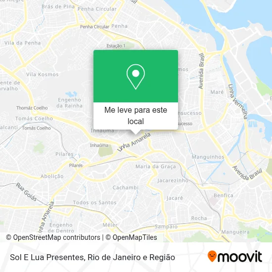 Sol E Lua Presentes mapa
