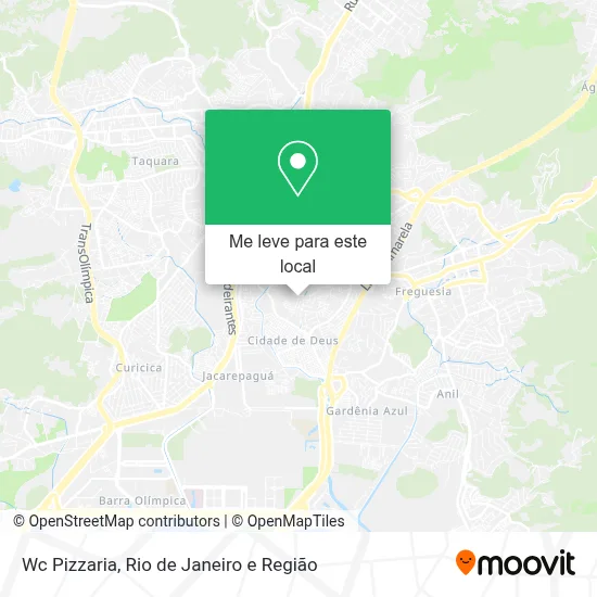 Wc Pizzaria mapa
