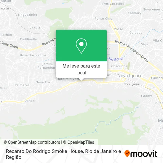 Recanto Do Rodrigo Smoke House mapa