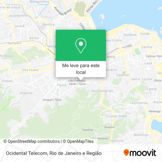 Ocidental Telecom mapa