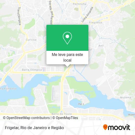 Frigelar mapa