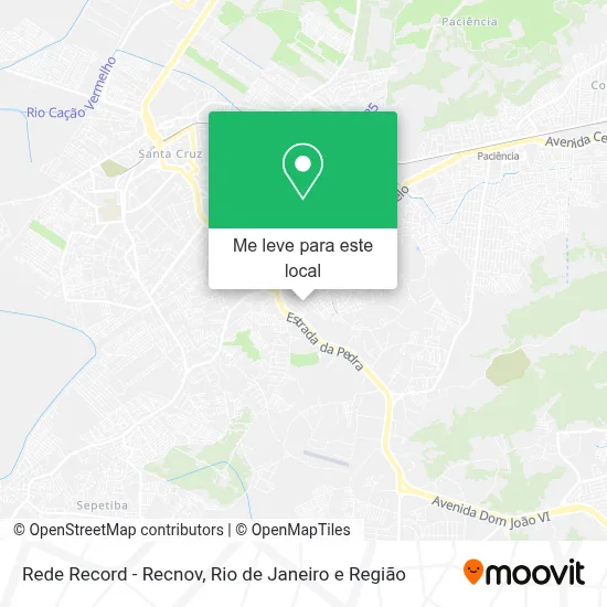 Rede Record - Recnov mapa