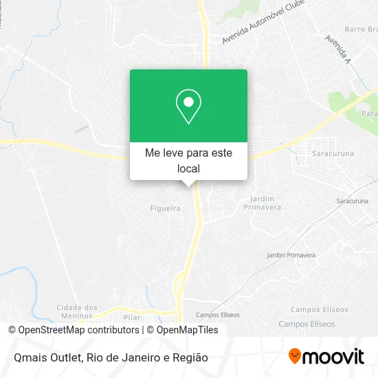 Qmais Outlet mapa
